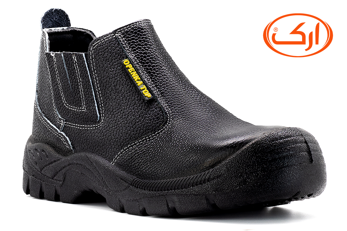 پوتین ایمنی تاپ چرم PU-Rubber